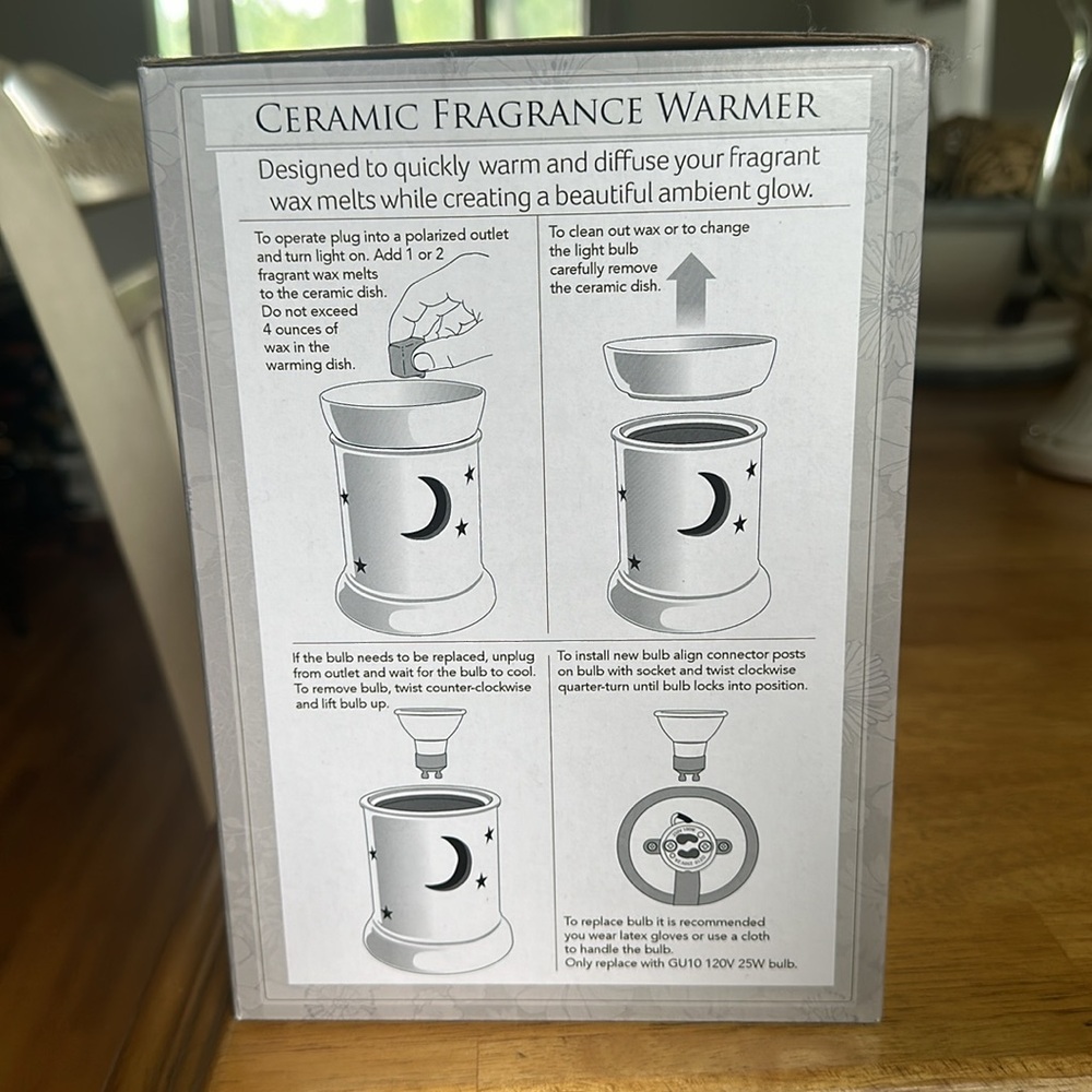 Ceramic wax melt warmer New NIB - Picture 2 of 4